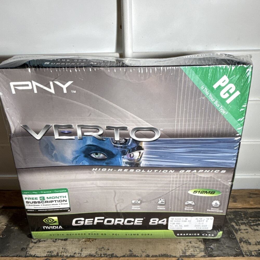 PNY NVIDIA GeForce 8400 GS 512MB DDR2 PCI VGA/DVI DirectX 10 Fan
